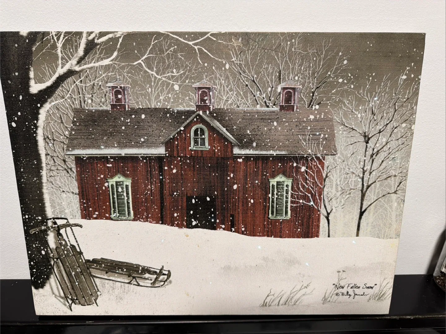 Billy Jacobs "New Fallen Snow" Lighted Canvas Print image indicator(7)