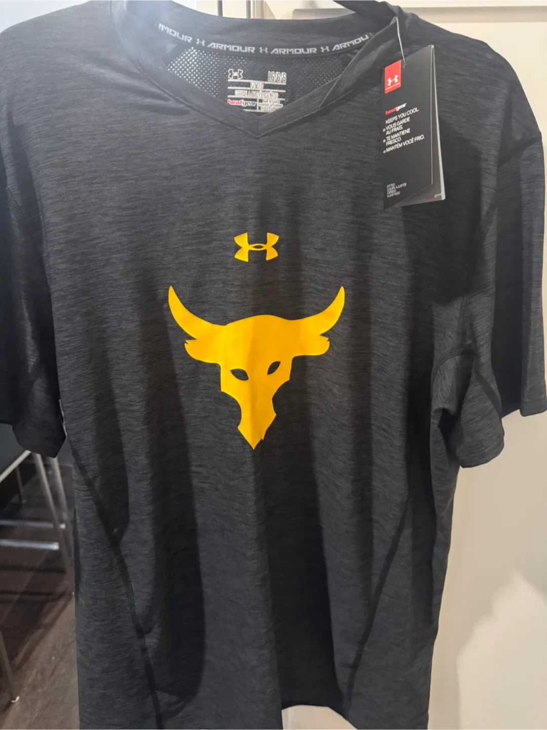 Under Armour HeatGear The Rock T-Shirt - Large