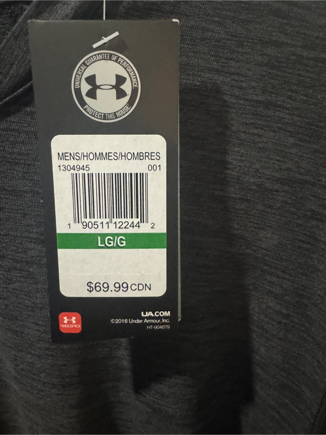 Under Armour HeatGear The Rock T-Shirt - Large - photo 4