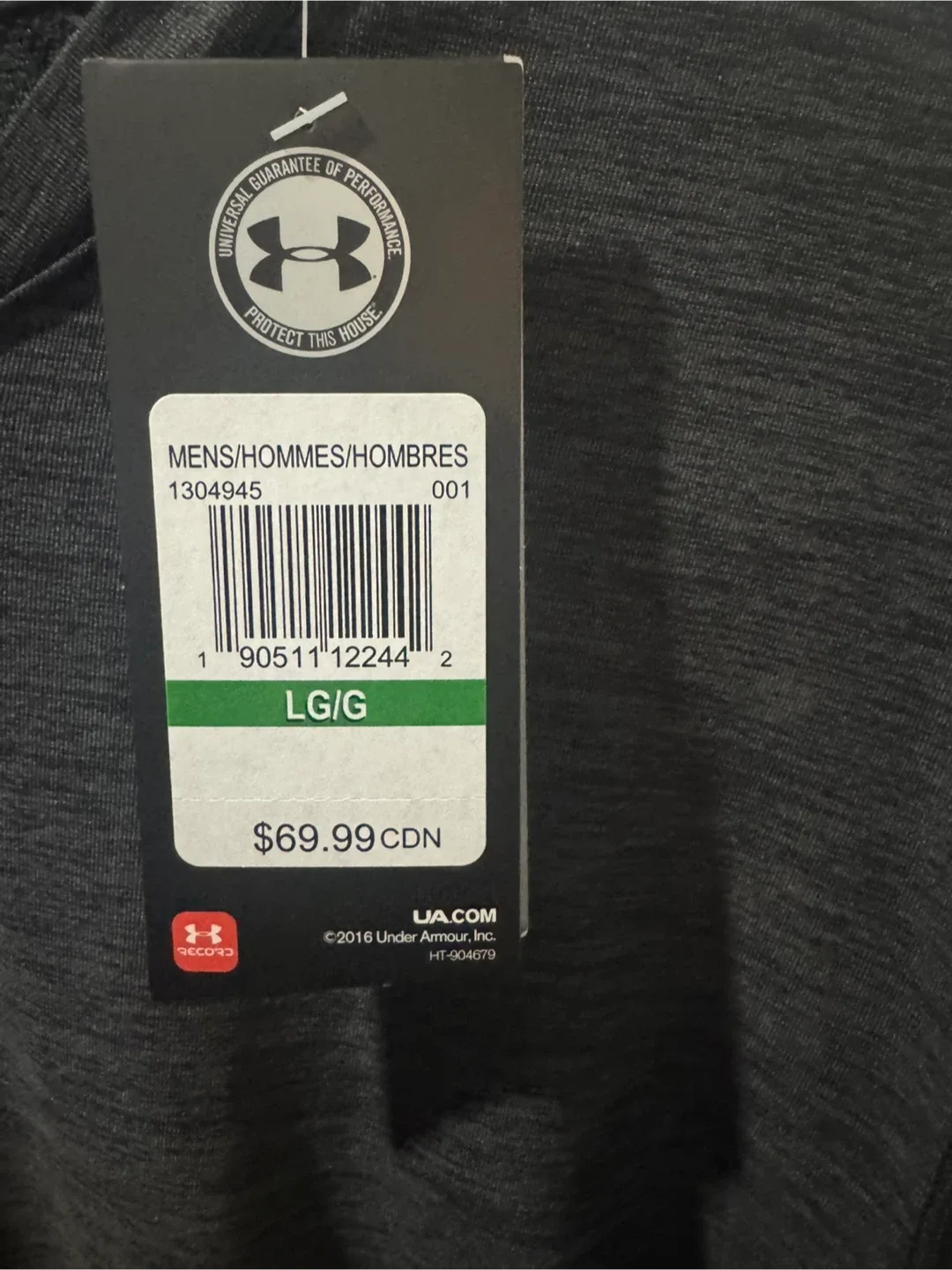 Under Armour HeatGear The Rock T-Shirt - Large image indicator(4)