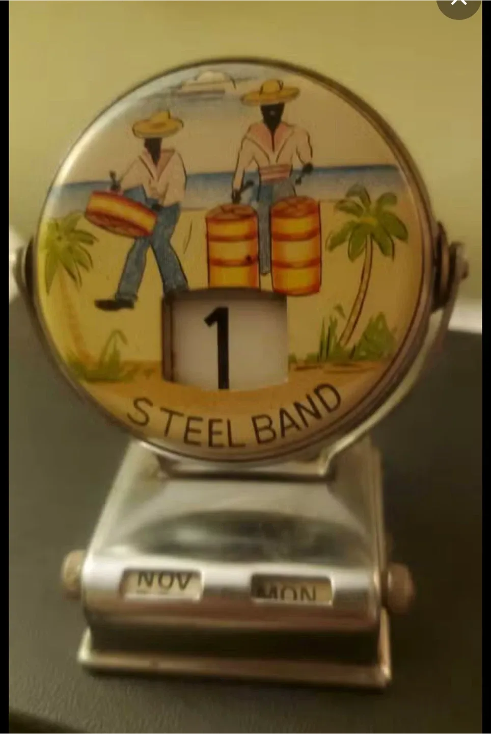 Vintage Steel Band Perpetual Calendar