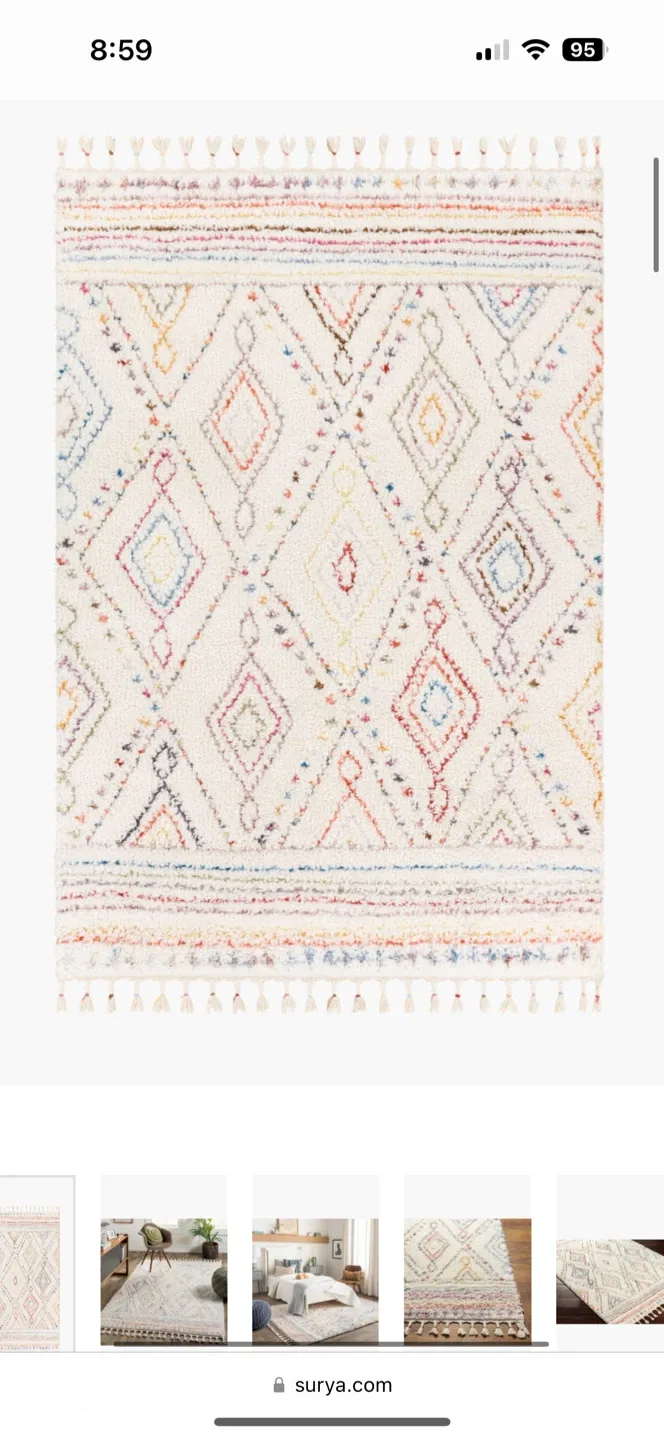 Surya Ivory Area Rug image indicator(3)