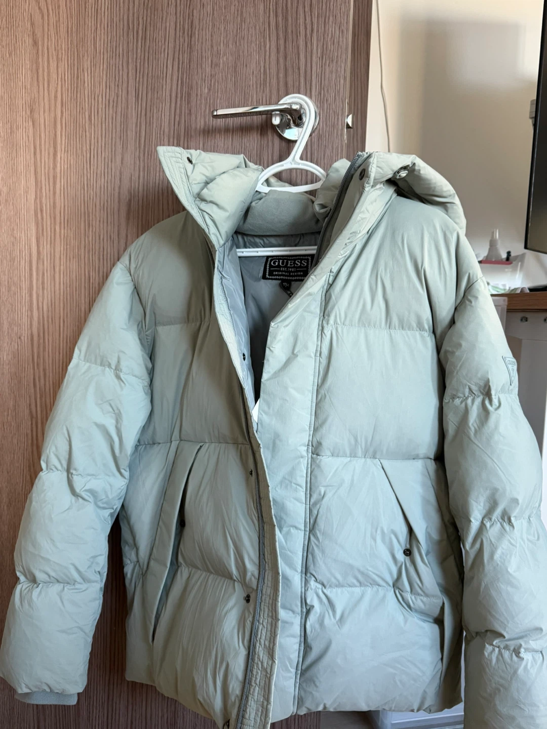 New Guess Down Light Puffer Jacket - Size M