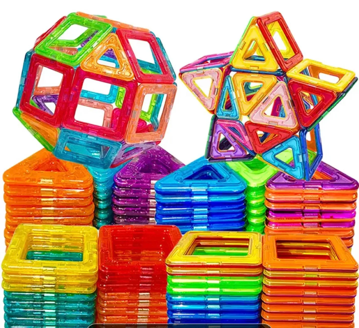40-Piece Magnetic Building Tiles Set