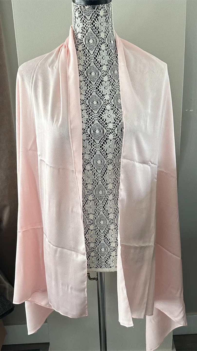 Light Pink Scarf - Silky/Satin - New - $10 - Donlands/Mortimer