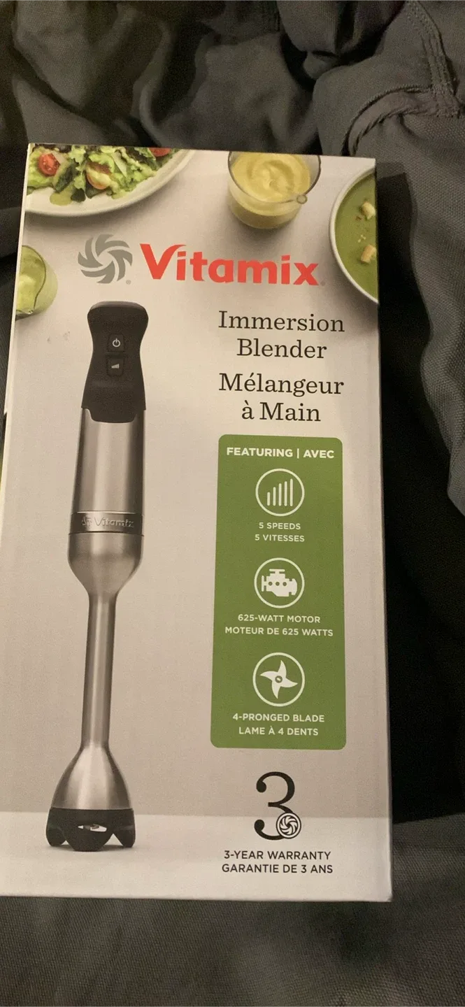 BRAND NEW UNUSED New Vitamix Immersion Blender/5 Speed/120VAC
