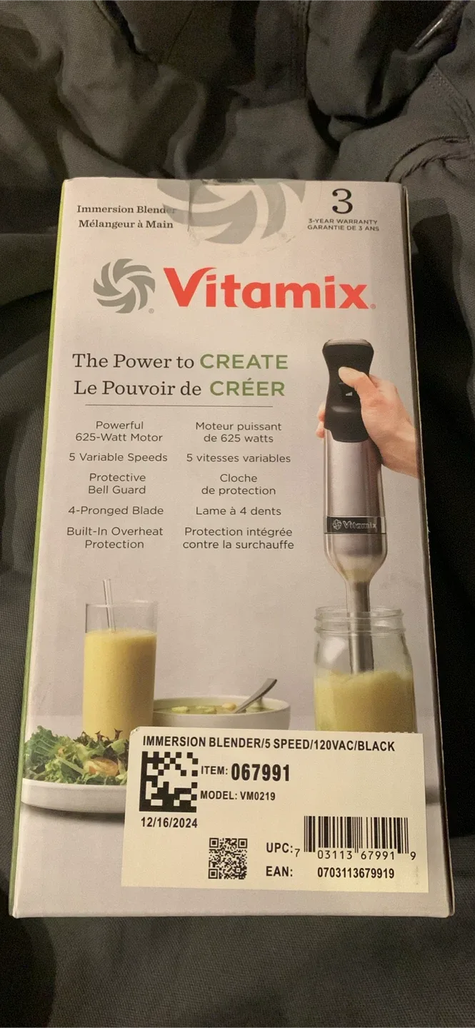 BRAND NEW UNUSED New Vitamix Immersion Blender/5 Speed/120VAC image indicator(2)