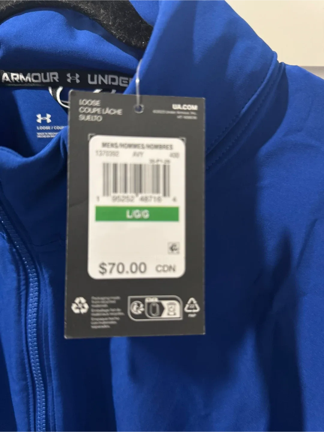 Under Armour Blue Jacket - Size L image indicator(4)
