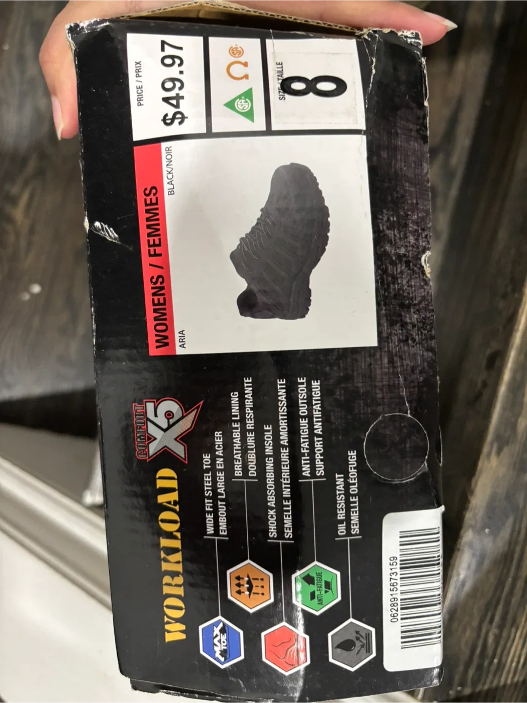 Workload X5 Comfort Steel Toe Safety Shoes - Women's Size 8 image indicator(2)