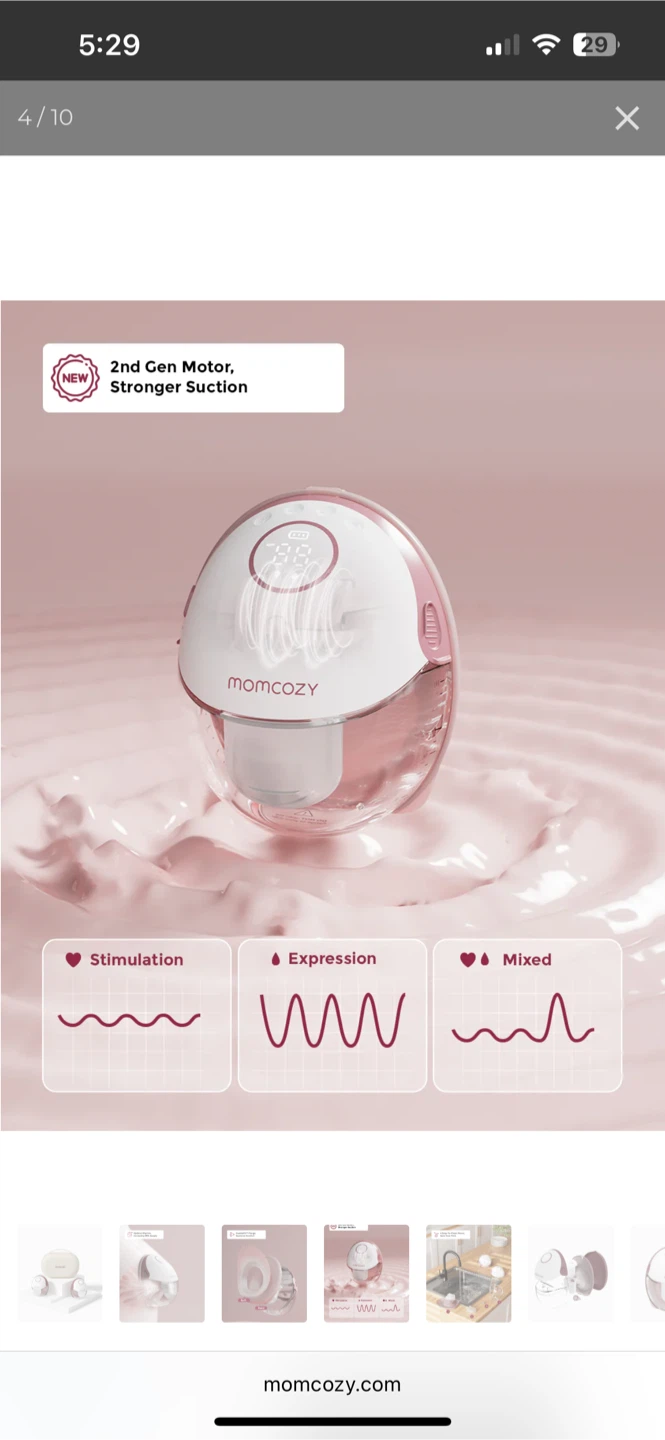 Momcozy M6 Wearable Breast Pump - photo 4