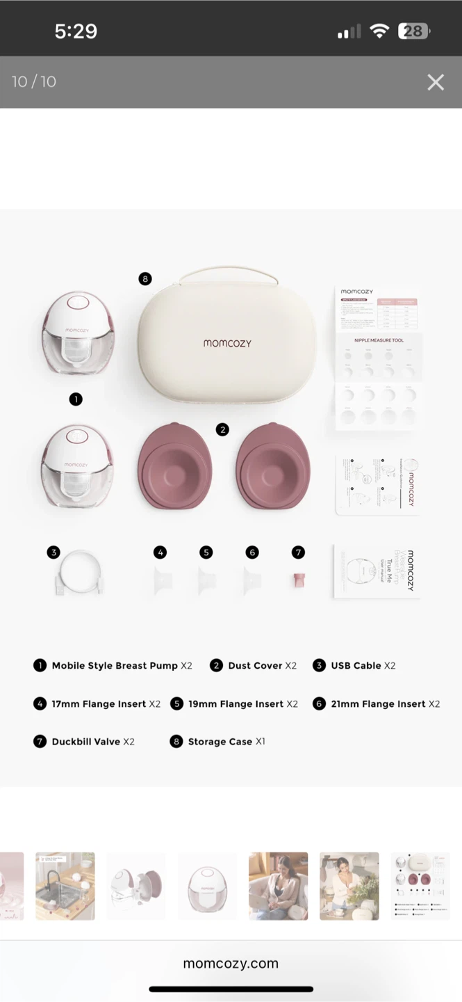 Momcozy M6 Wearable Breast Pump - photo 3
