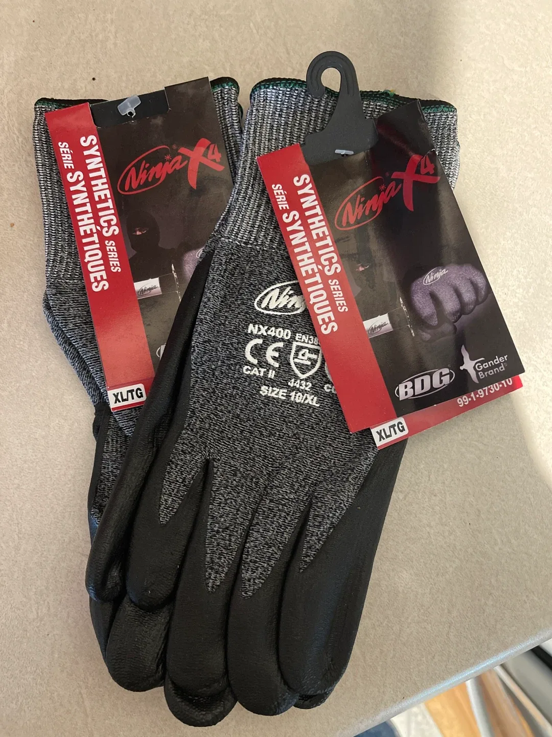 Ninja X4 Synthetic Series Gloves XL/TG - New