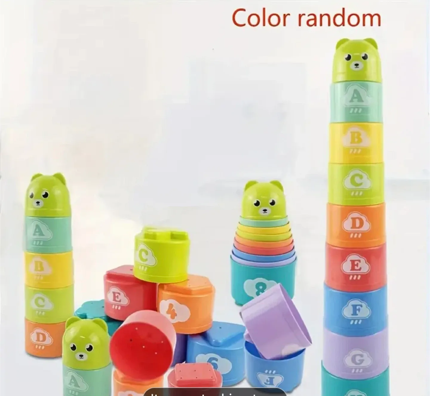 Colourful Stacking Cups Bear Toy