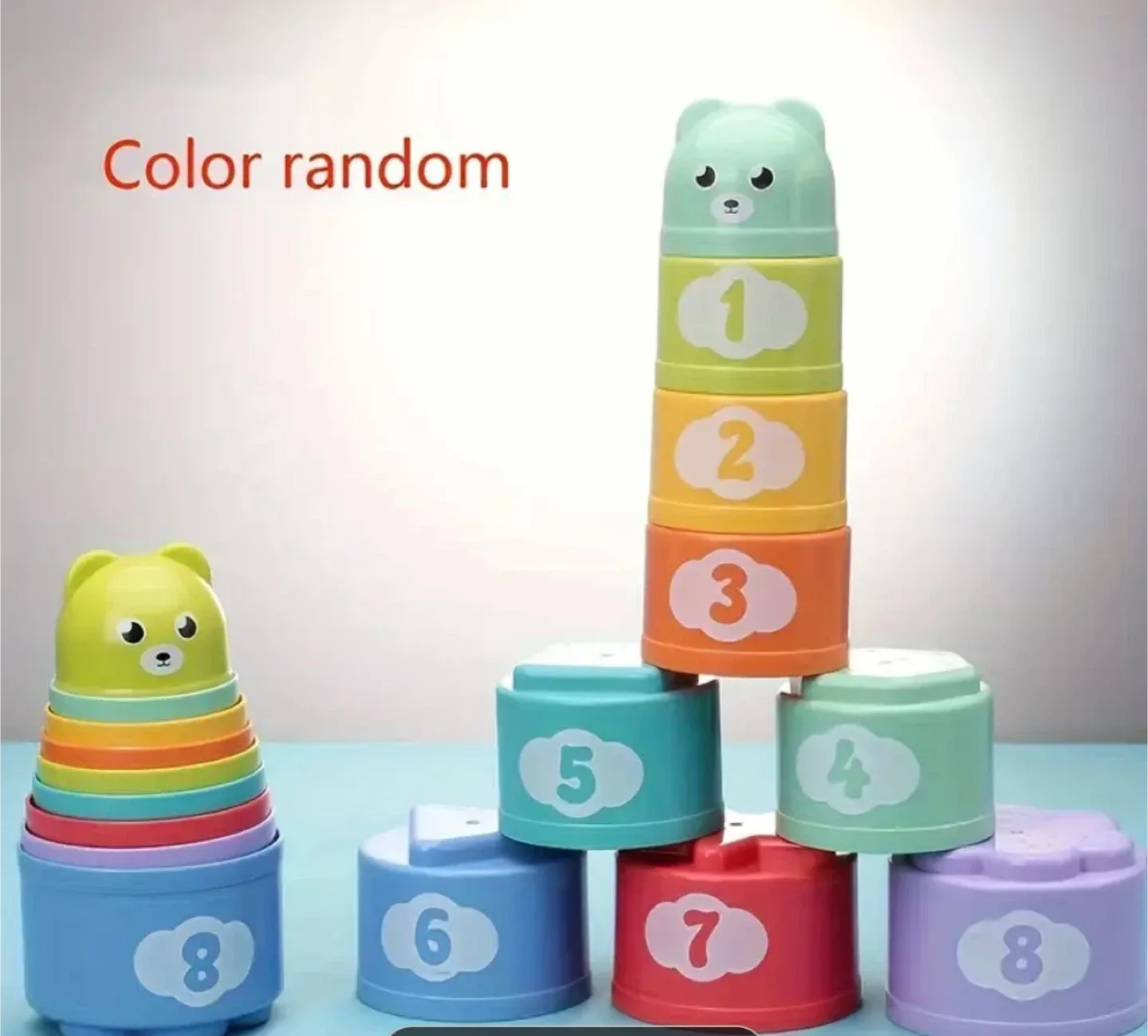 Colourful Stacking Cups Bear Toy image indicator(2)