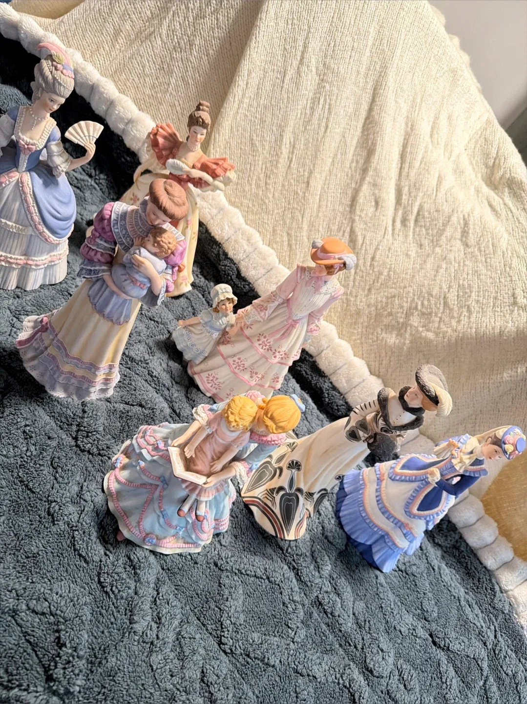 Vintage Porcelain Figurines - Elegant Ladies