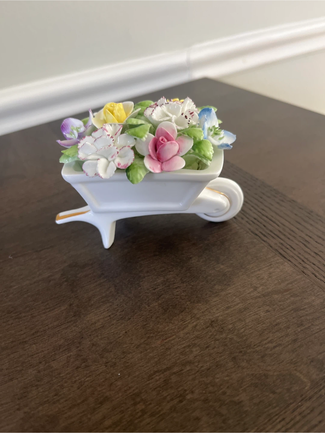 Royal Doulton Bone China Flower Cart Figurine - photo 3