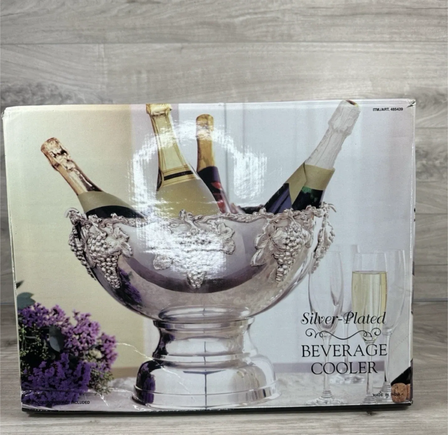 Silver-Plated Beverage Cooler Set