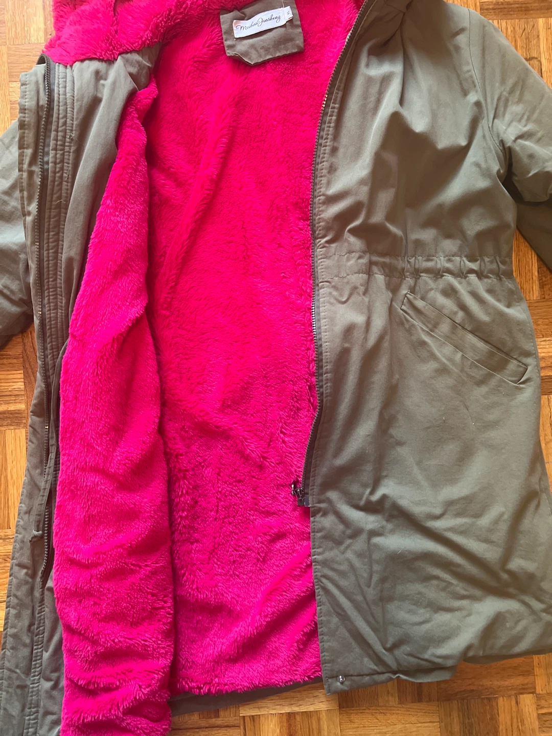 Meihas Jinsheng Size M Olive Green Winter Coat - photo 3
