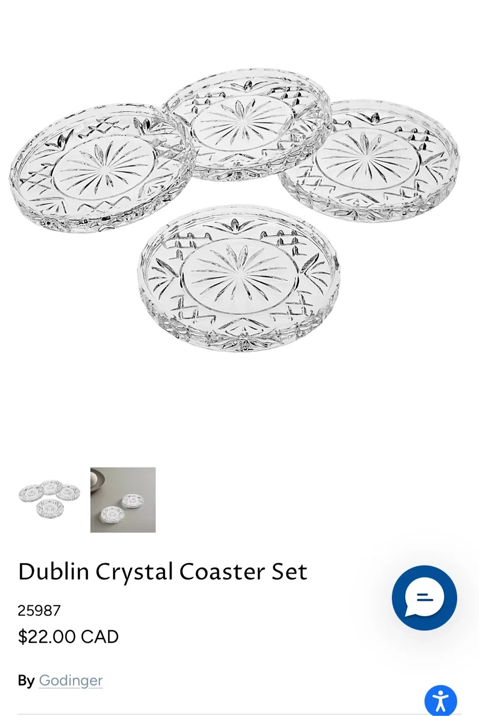 Godinger Dublin Crystal Dining Set image indicator(3)