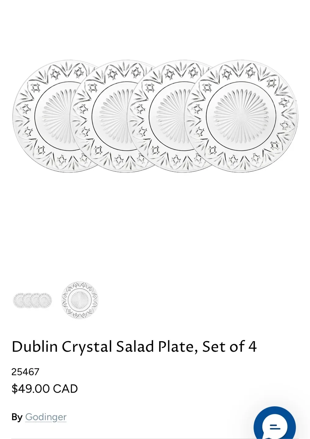 Godinger Dublin Crystal Dining Set image indicator(6)