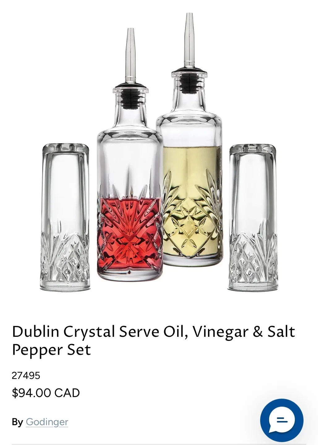 Godinger Dublin Crystal Dining Set image indicator(7)