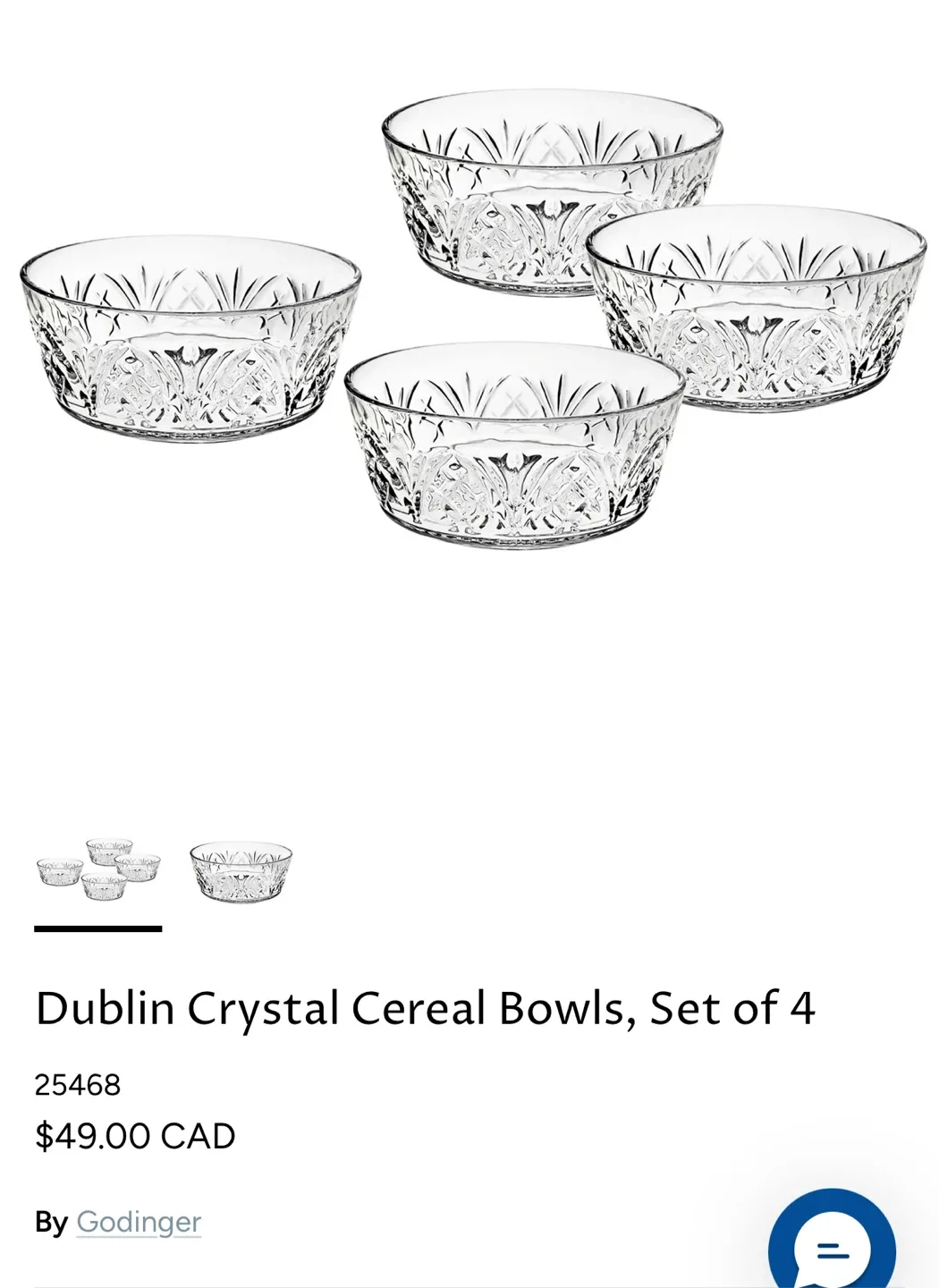 Godinger Dublin Crystal Dining Set image indicator(8)