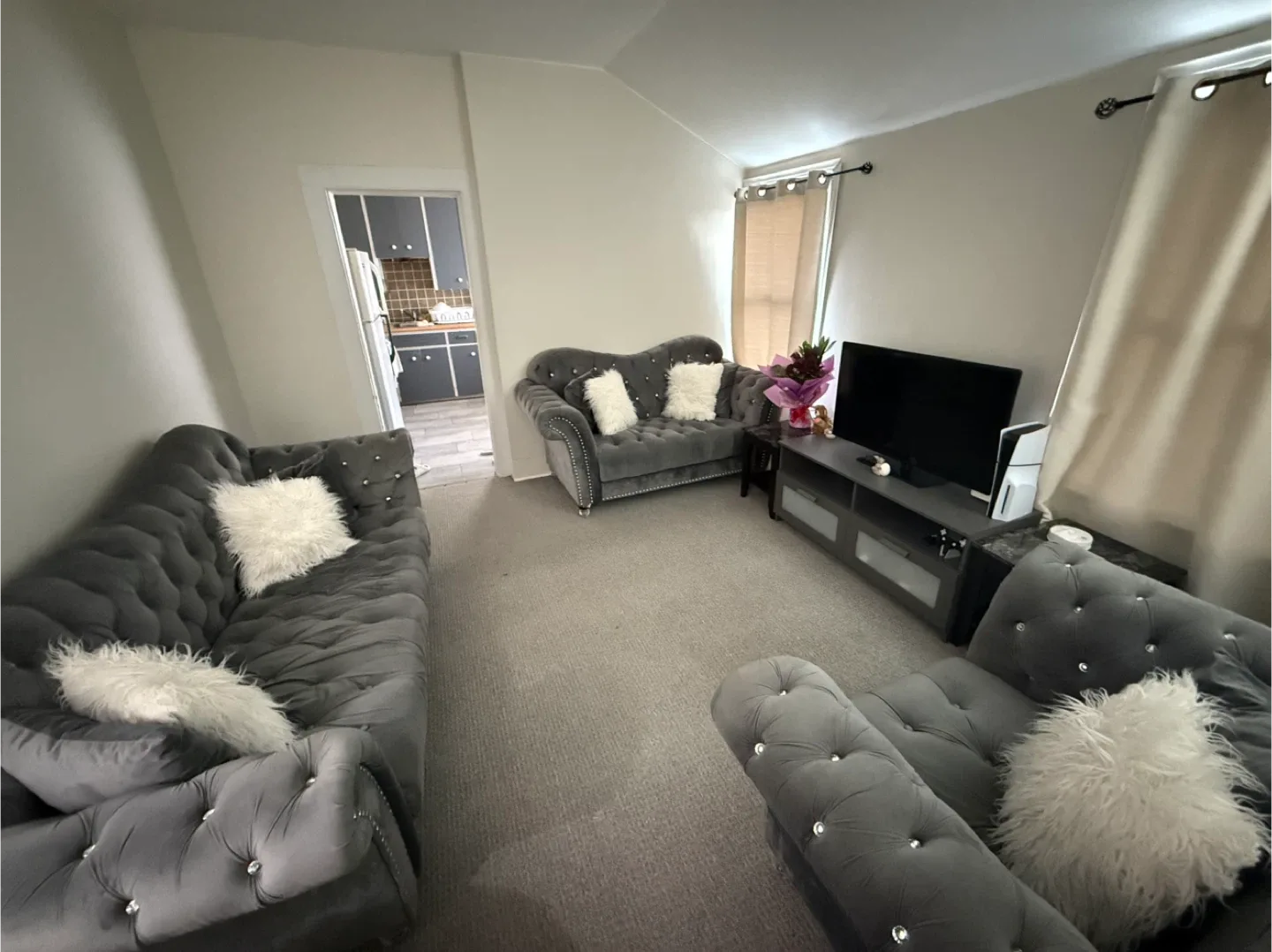 Grey Couch Set – Great Condition