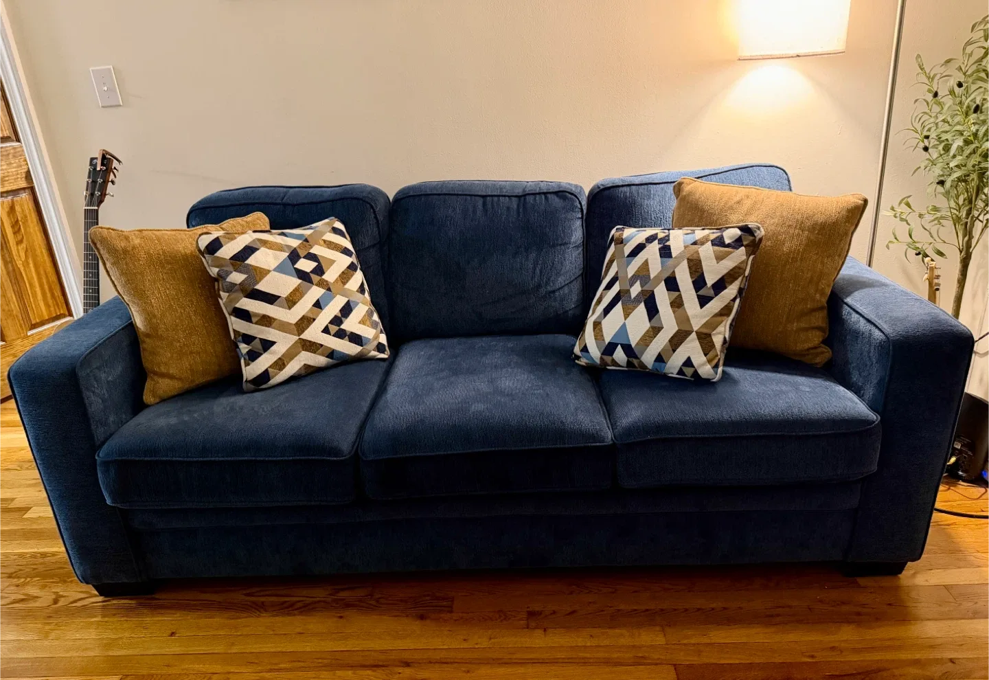 Blue Sleeper Sofa