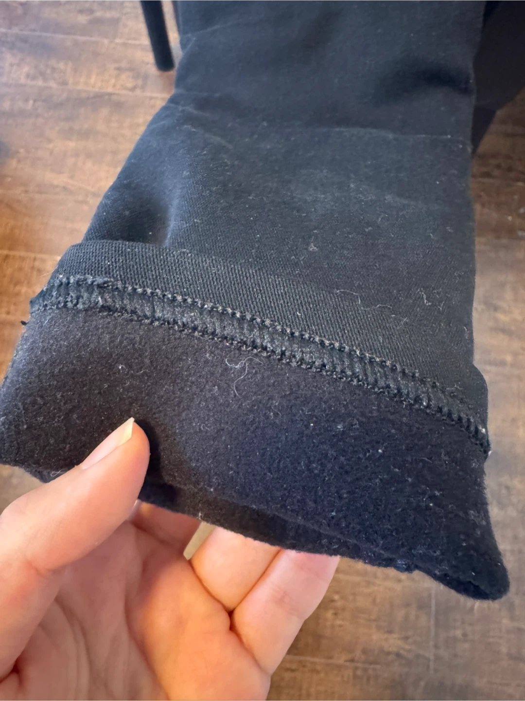 Black Fleece Lined Pants - photo 2