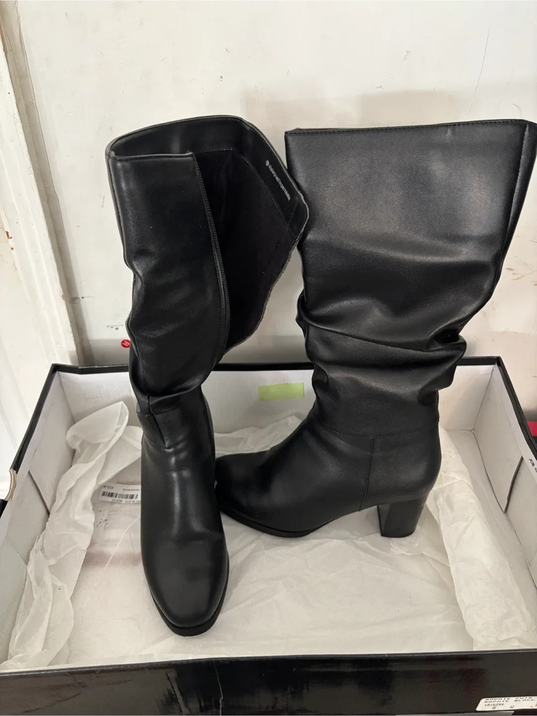 Naturlizer Black Leather Boots - Size 6.5