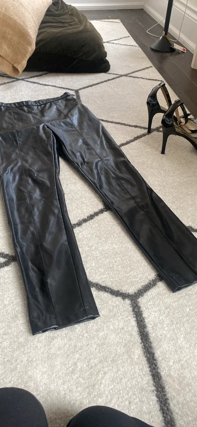*** NEW *** YA YA & Co. BLACK FAUX LEATHER PANTS