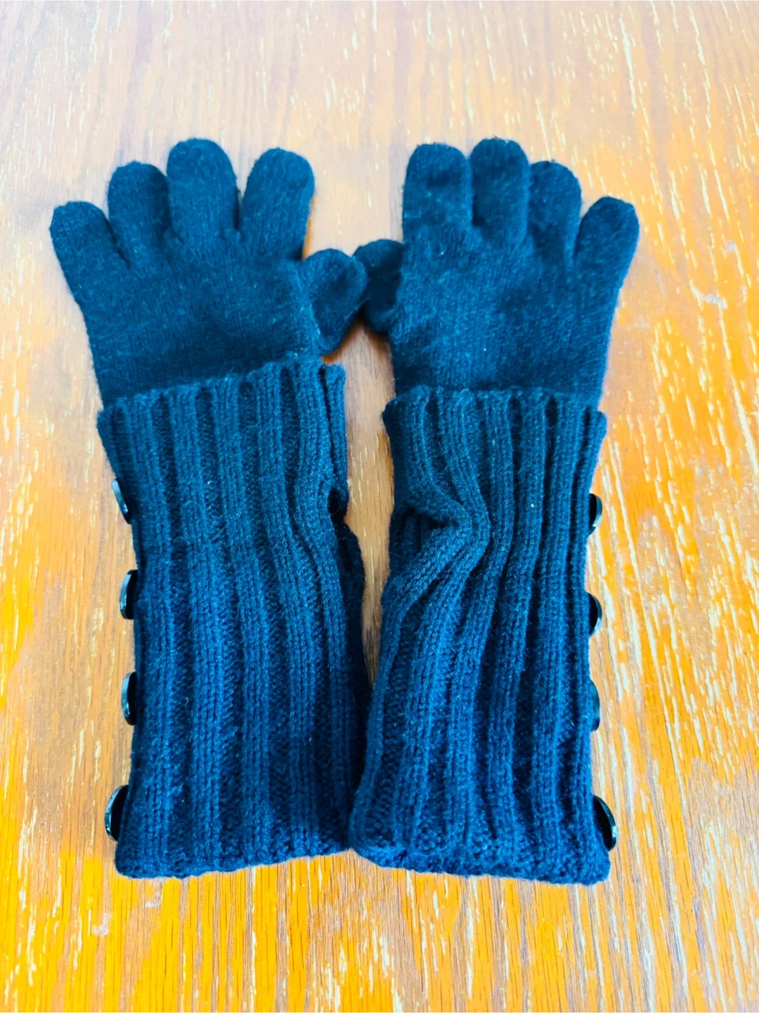 Black Gloves with Buttons image indicator(2)