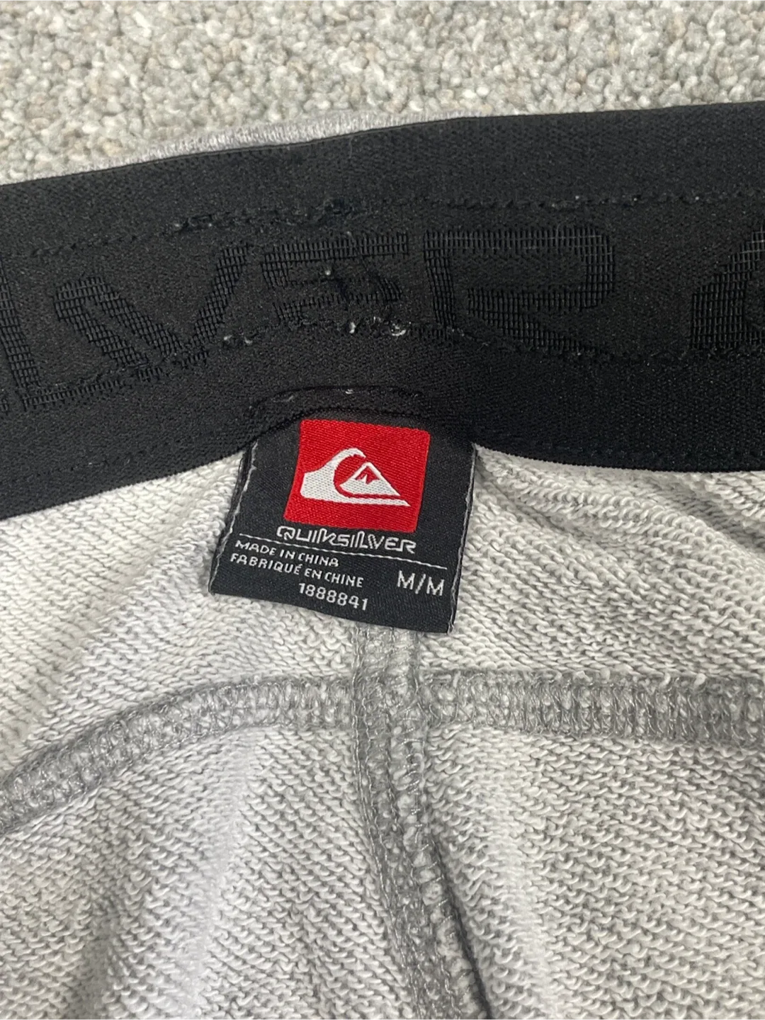 Quiksilver Grey Joggers - Size M image indicator(2)
