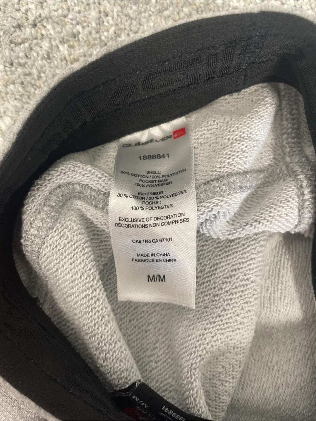 Quiksilver Grey Joggers - Size M image indicator(4)