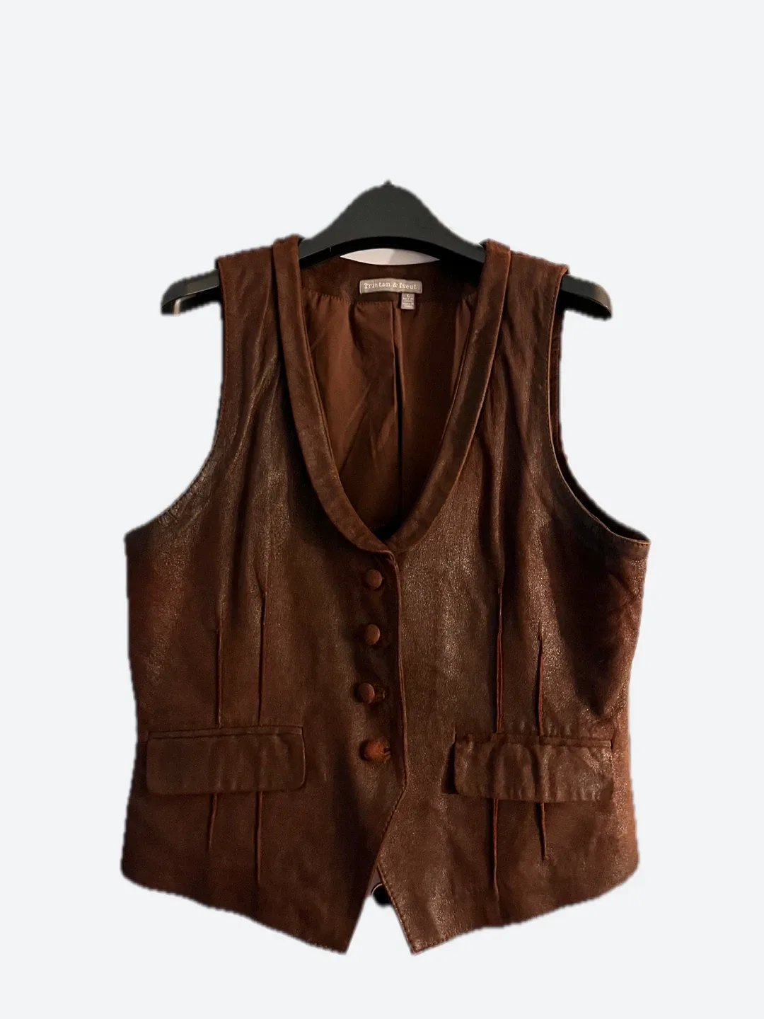 Tristan & Iseut Brown Leather Vest