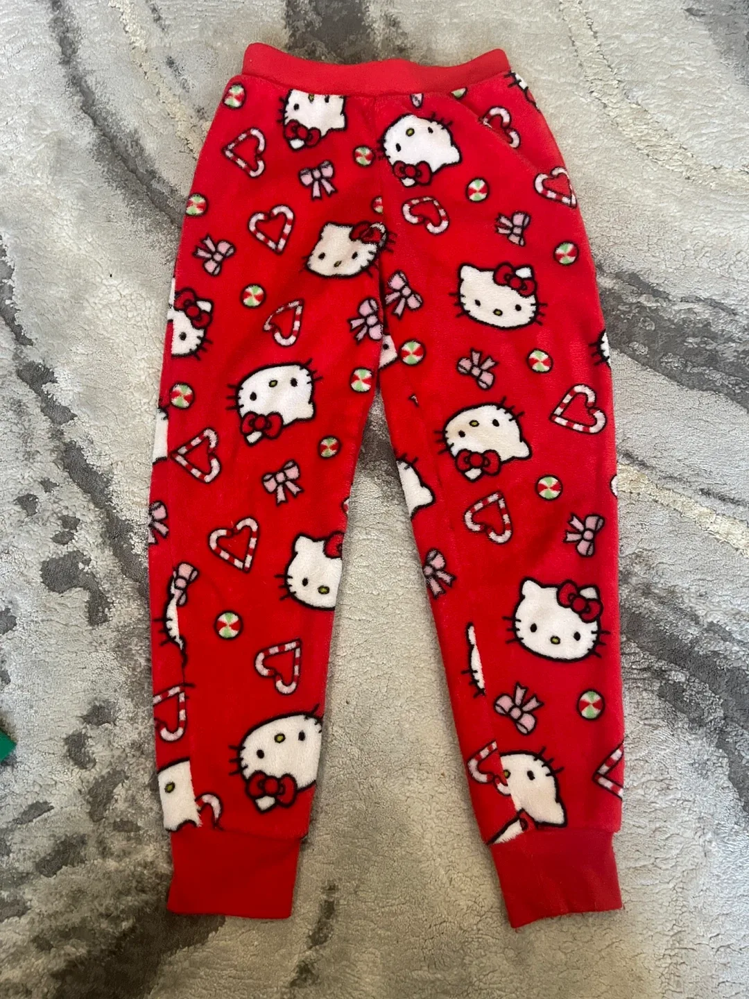 7/8 Hello Kitty Christmas Fleece pj pants