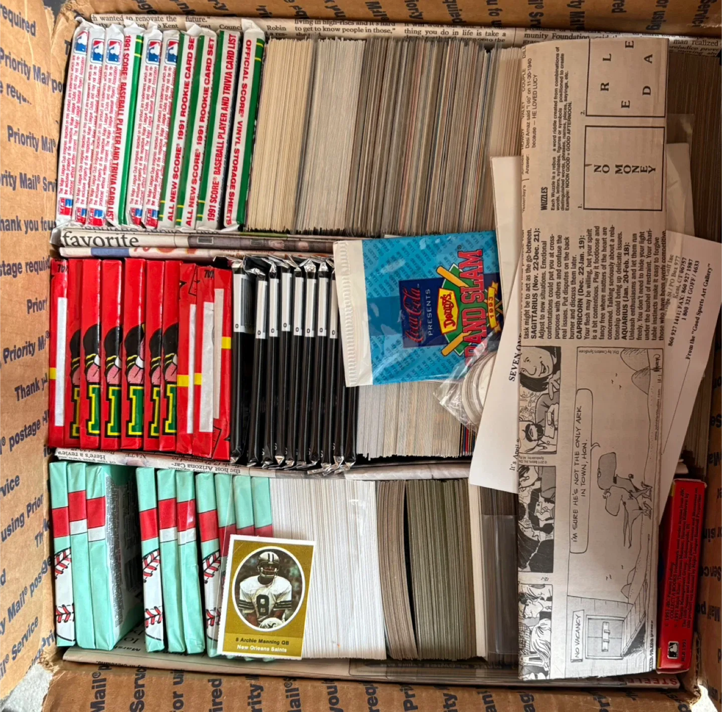 Vintage Baseball & Football Trading Cards Lot image indicator(3)