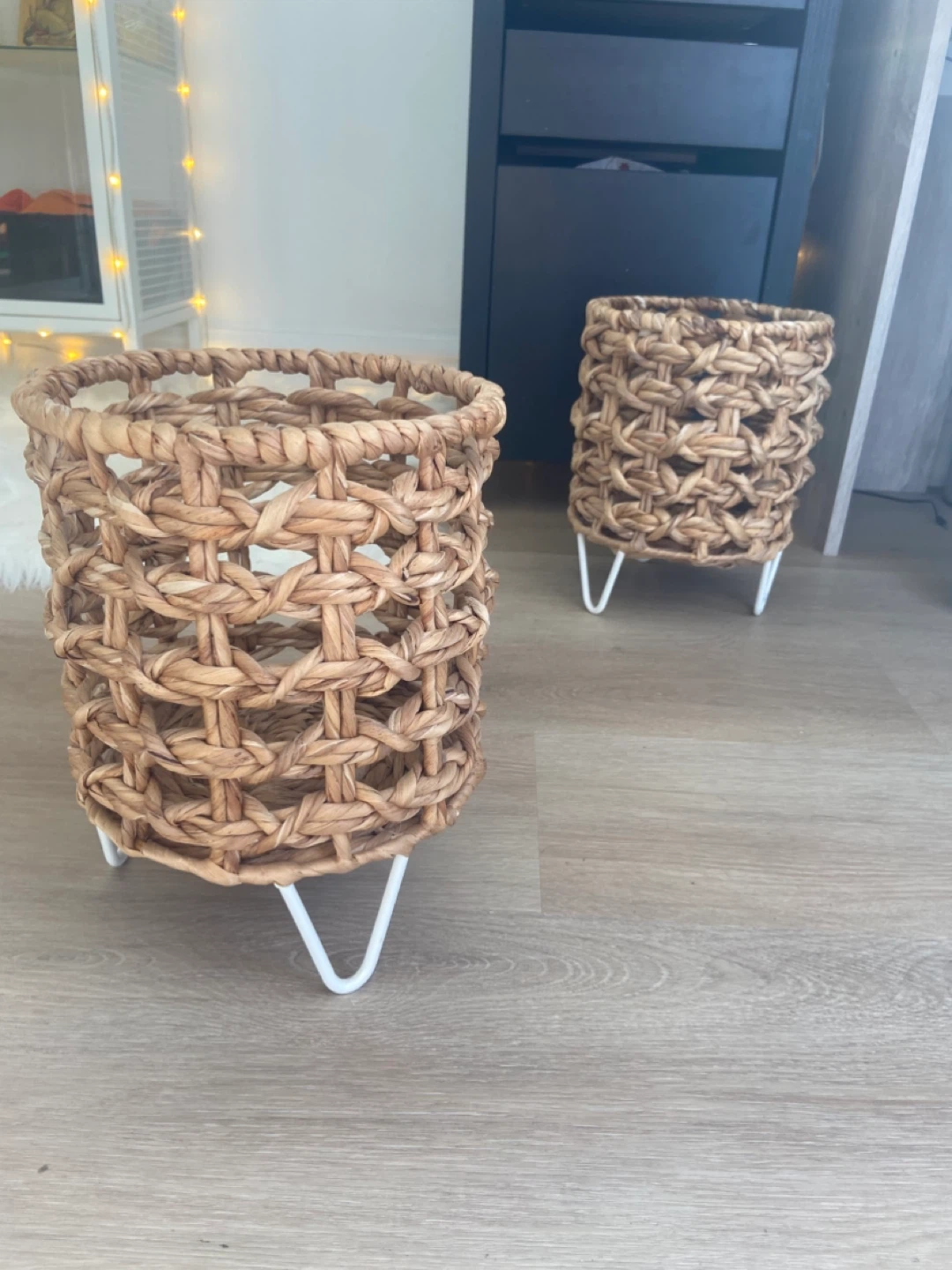 Woven Planter Baskets with Metal Legs - photo 2