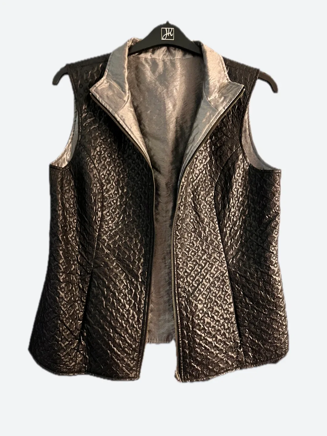 Reversible Vest - Silver & Black