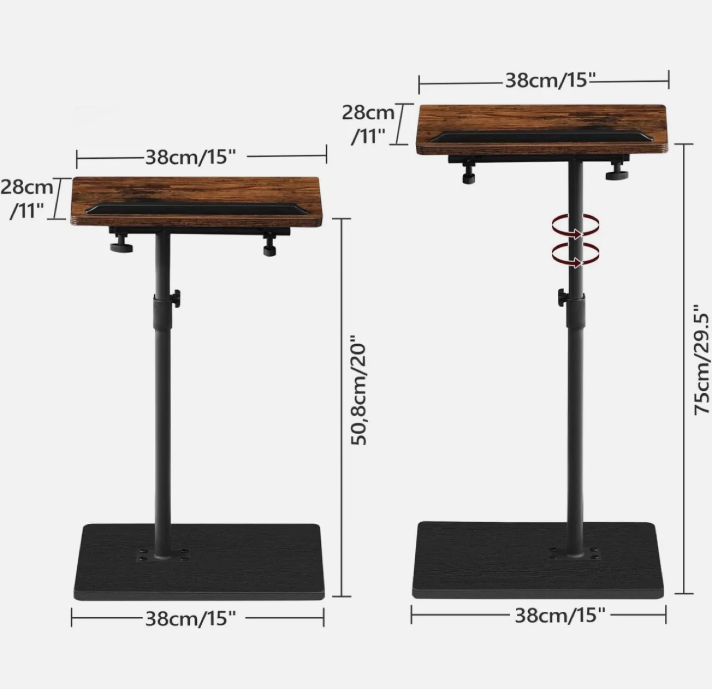 TV Tray Table, Sofa Armrest Tray Table for Couch image indicator(3)