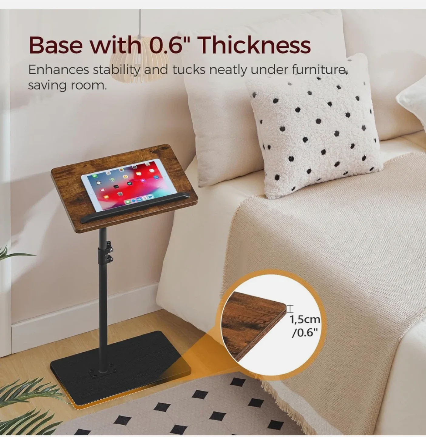TV Tray Table, Sofa Armrest Tray Table for Couch image indicator(6)