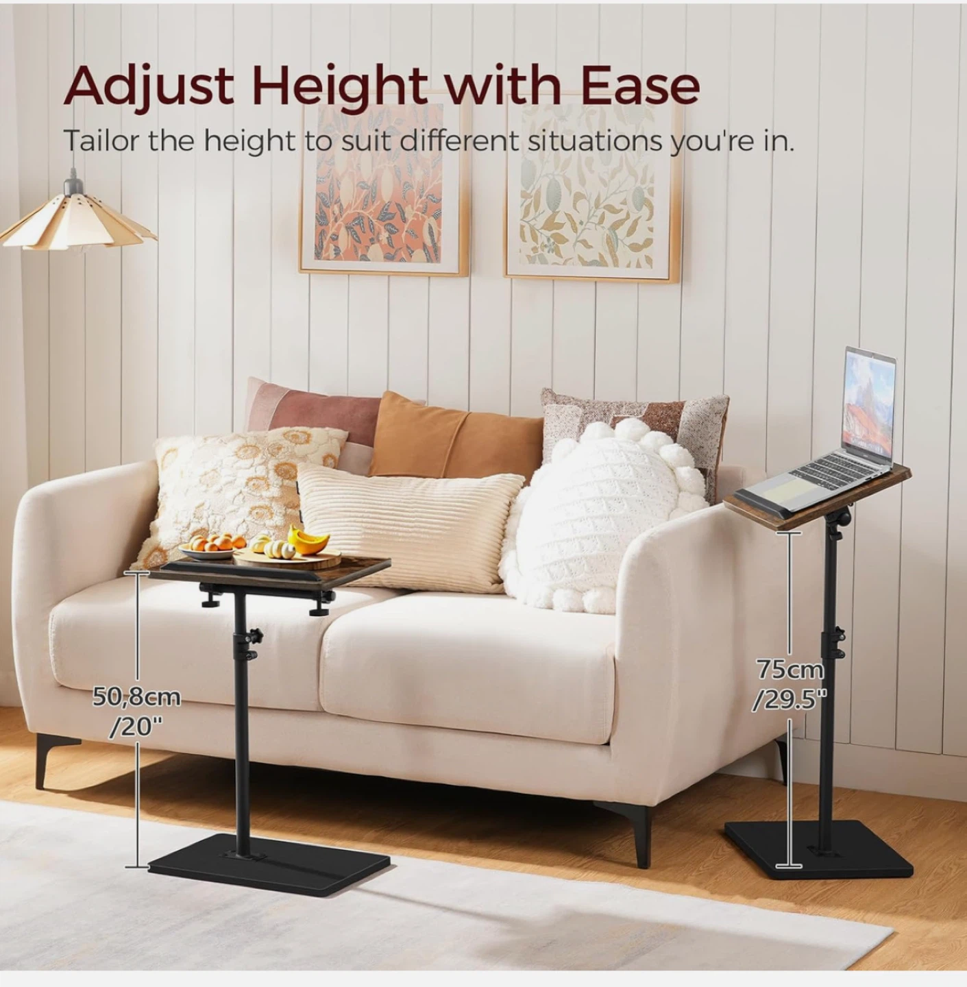 TV Tray Table, Sofa Armrest Tray Table for Couch - photo 5