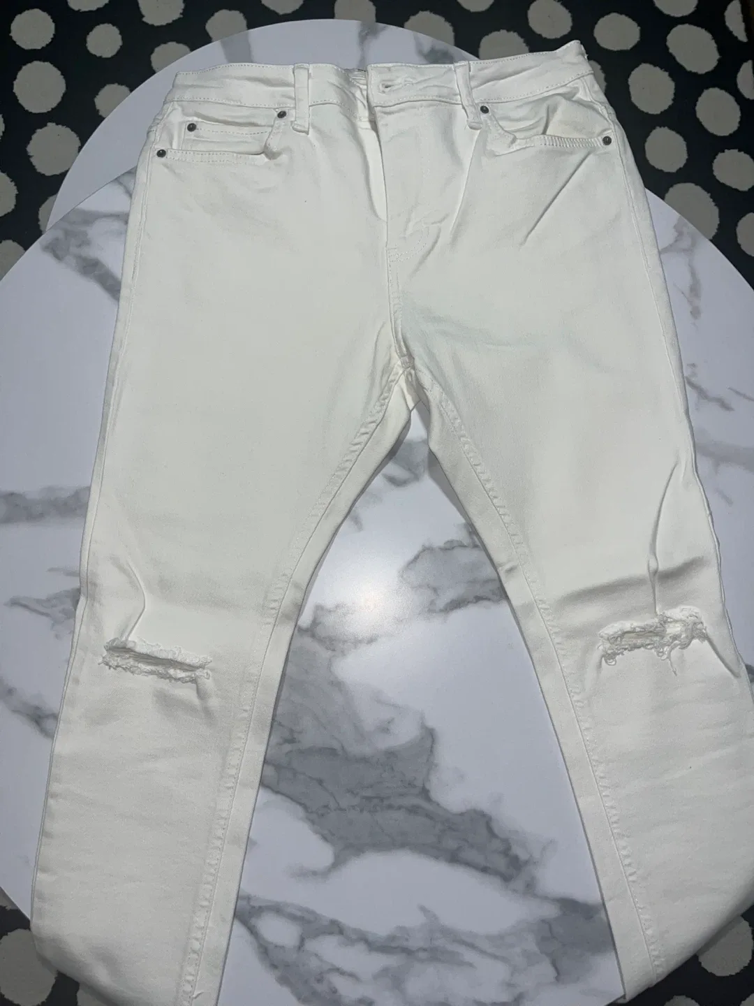 Bershka Denim White Jeans - Size 32 ! image indicator(3)