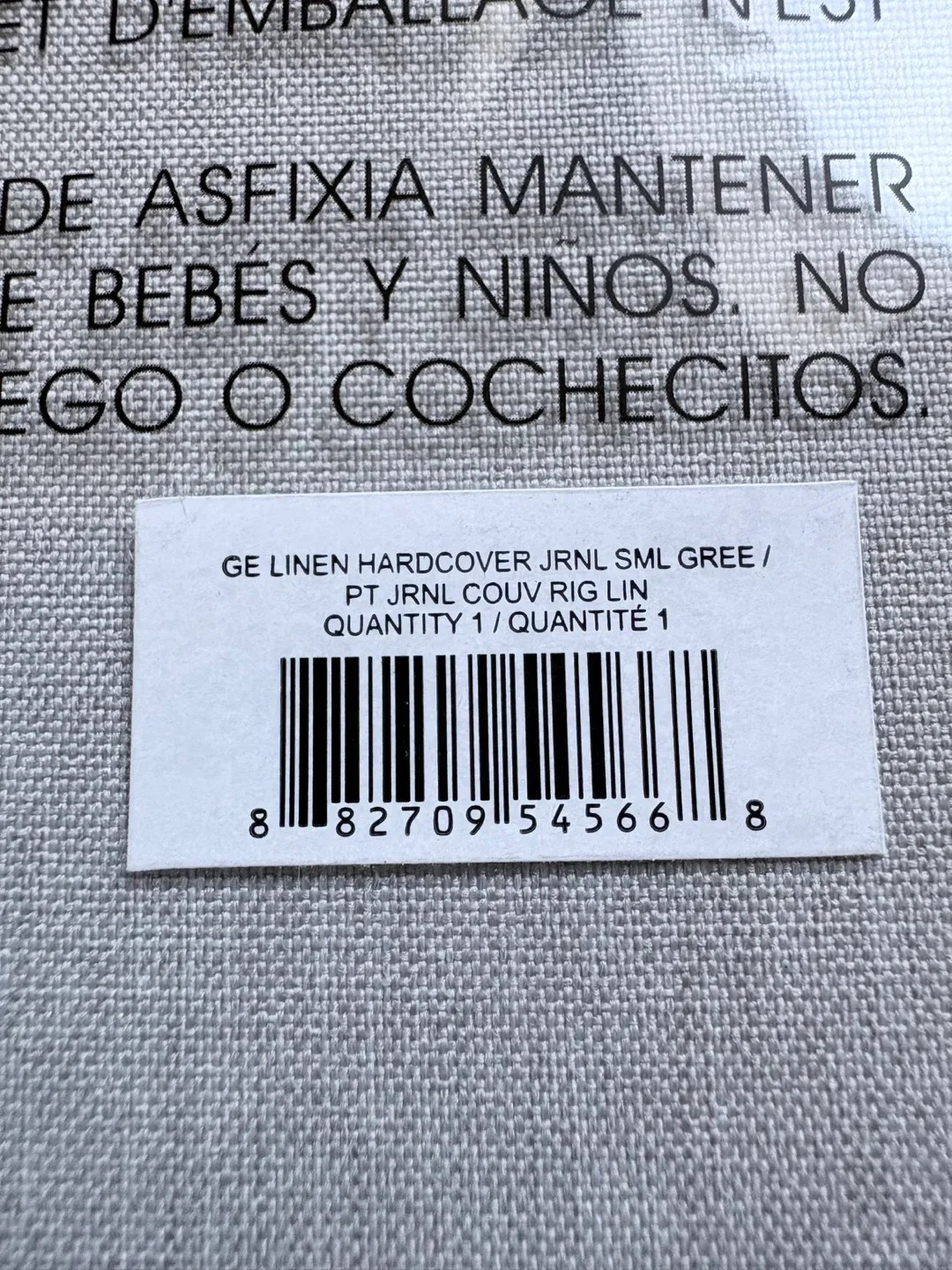 Indigo Grey Linen Hardcover Notebook New image indicator(3)