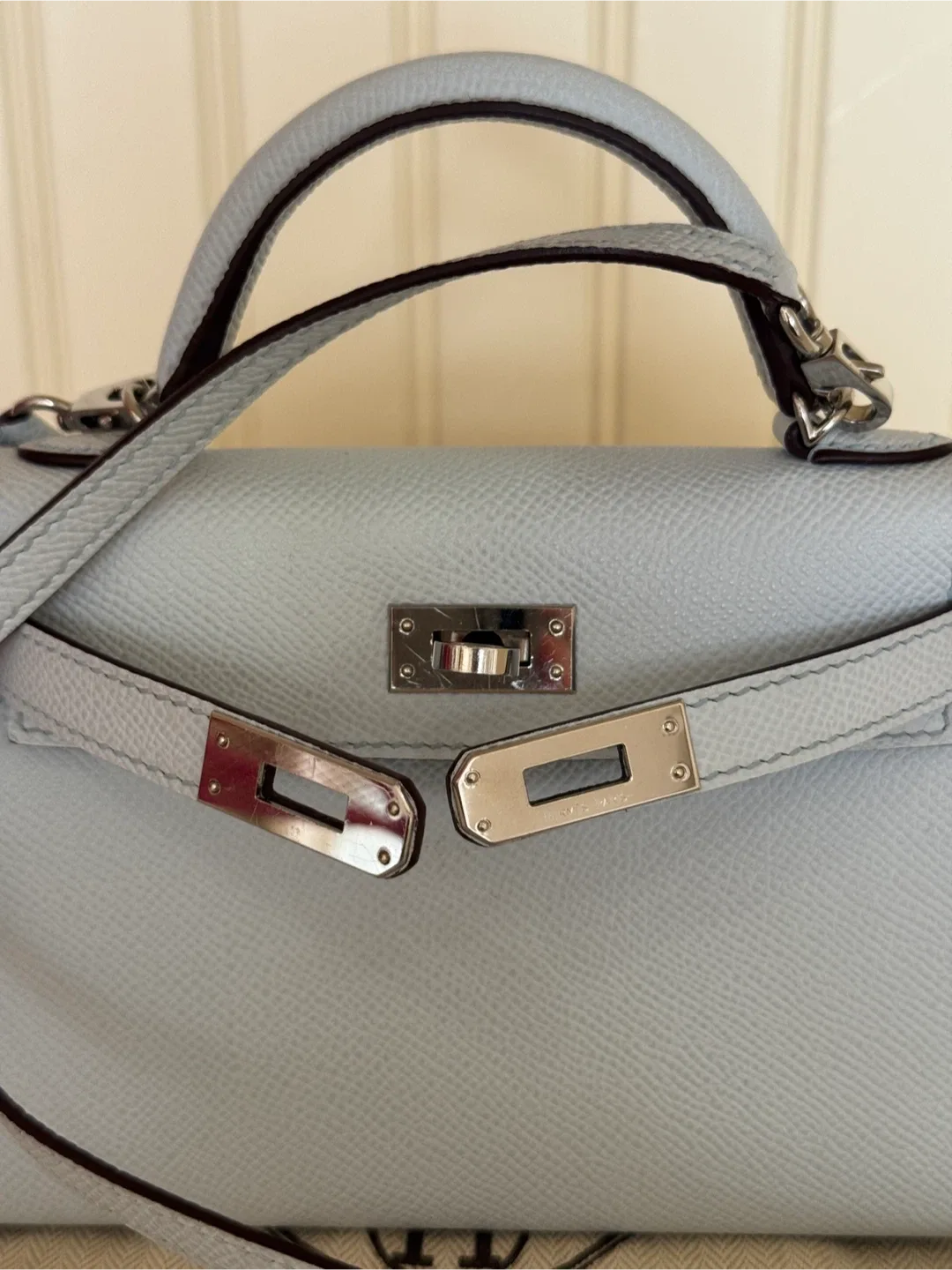 Mini Kelly 20 Sellier - Blue Brume image indicator(6)