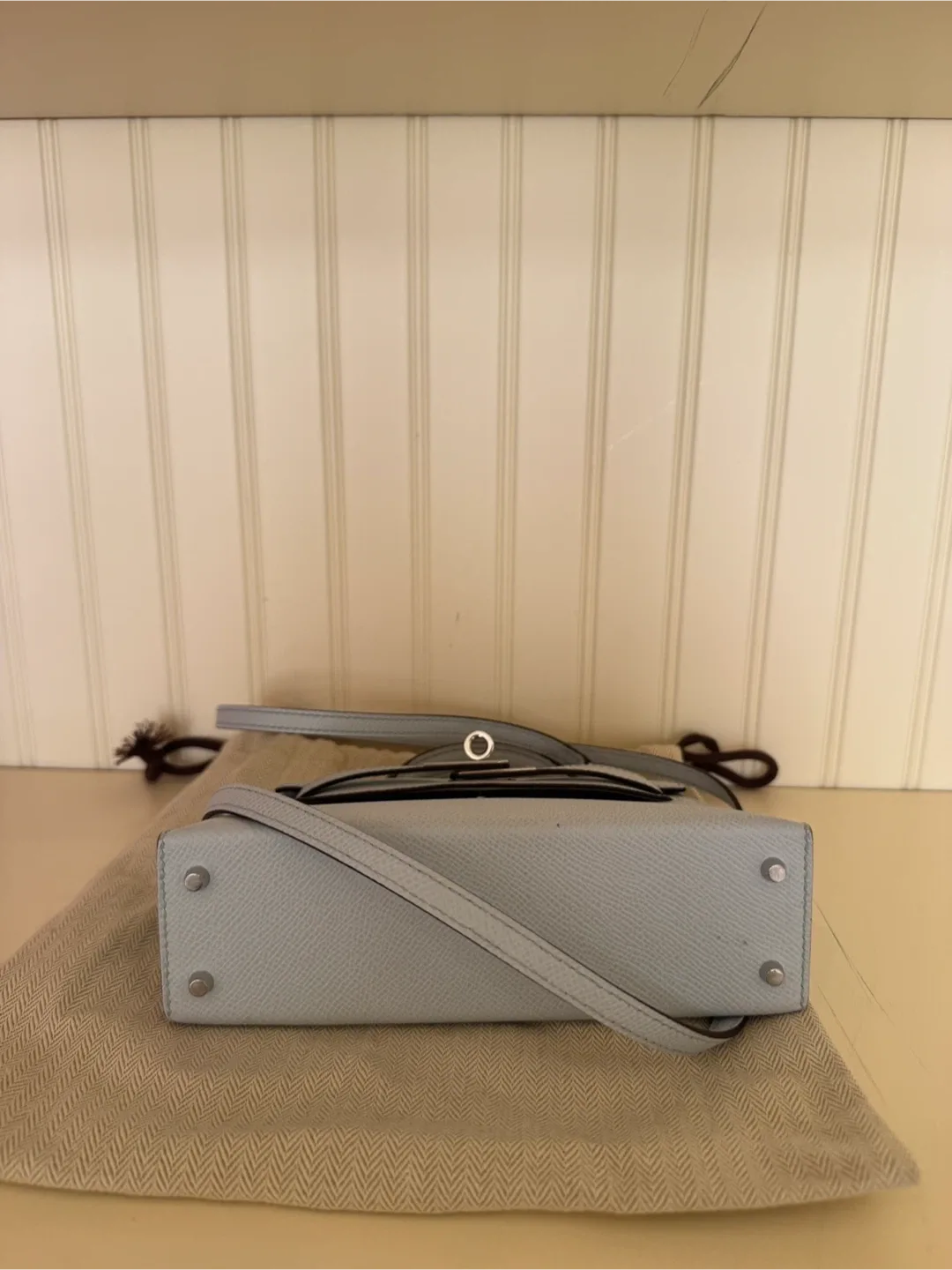 Mini Kelly 20 Sellier - Blue Brume image indicator(5)