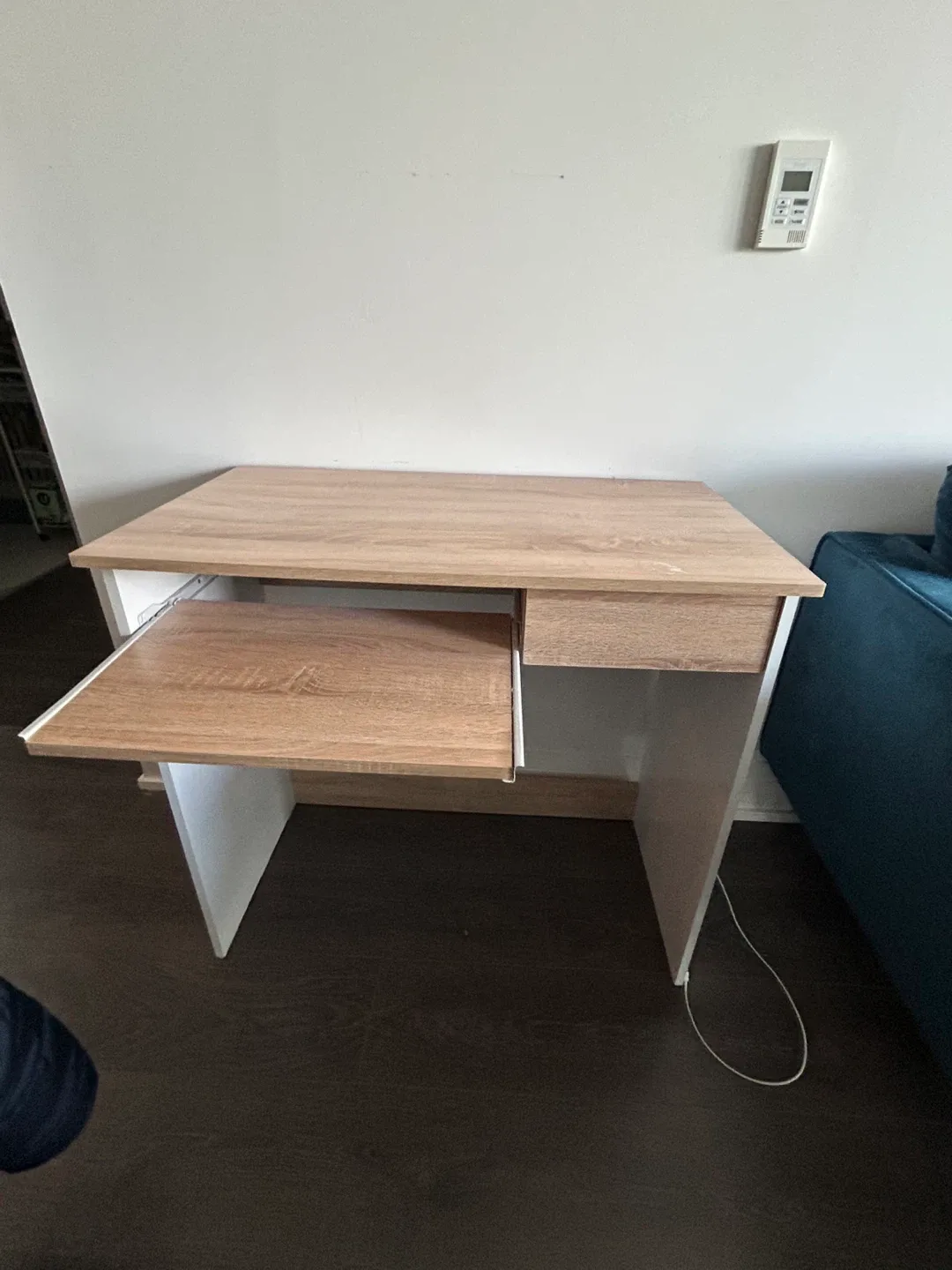 For free! Wooden Desk with Drawer & Office Chair