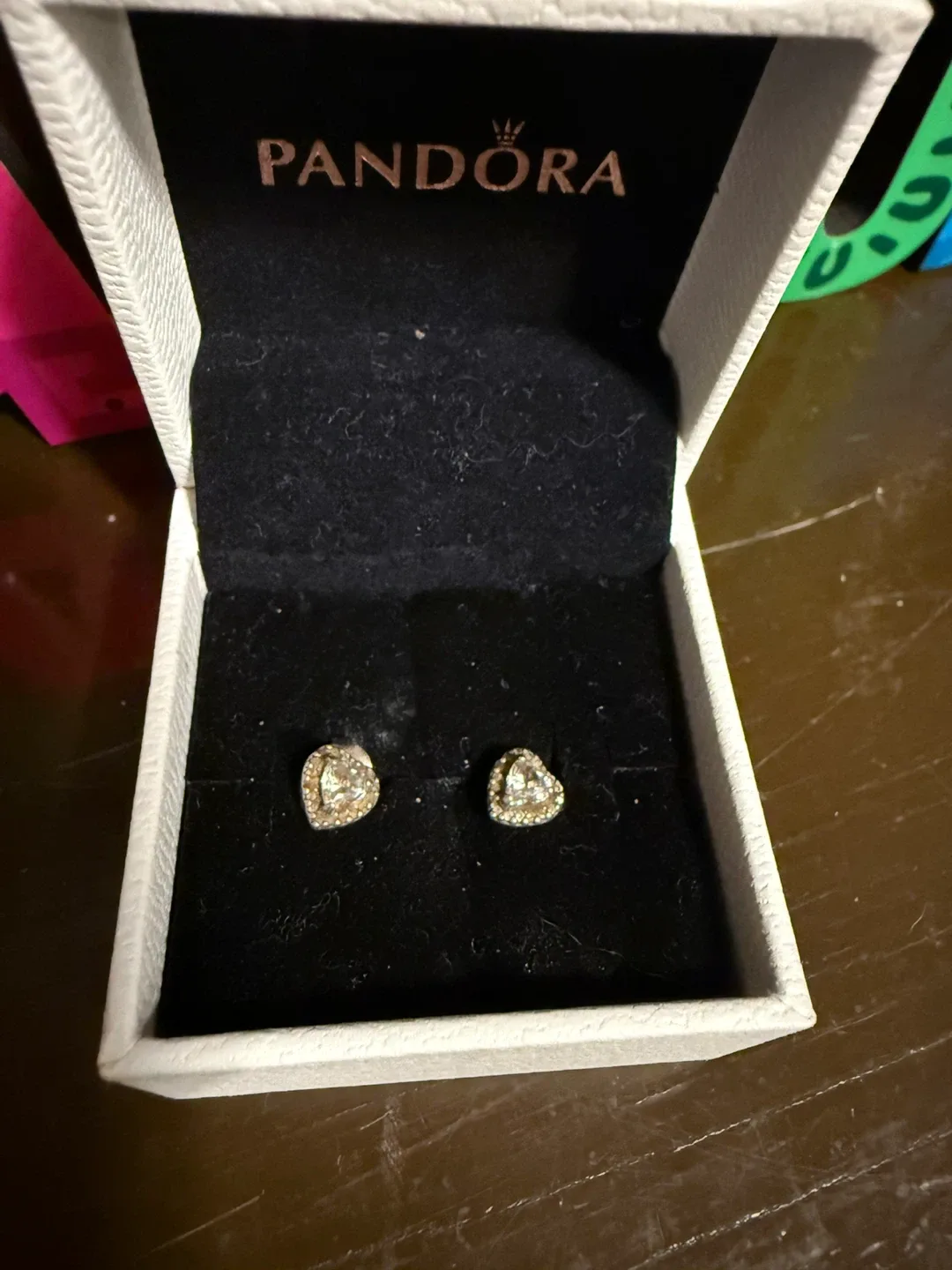 Pandora Heart Stud Earrings