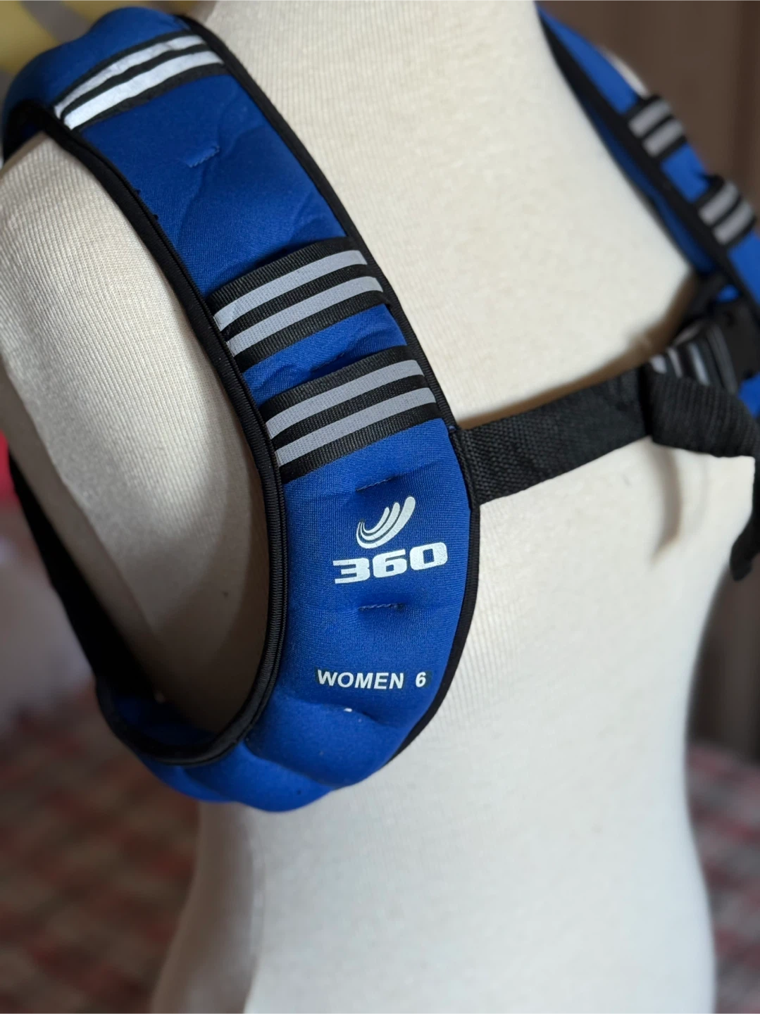 360 Women's 6lb Weighted Vest - Blue