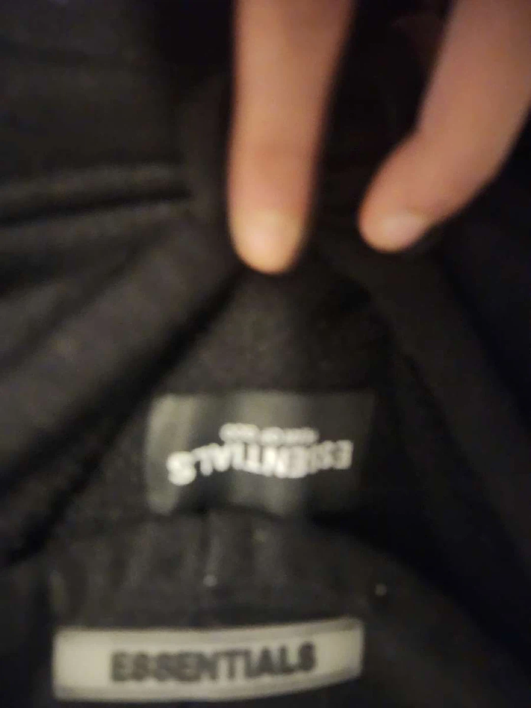 Essentials Black Hoodie - photo 2